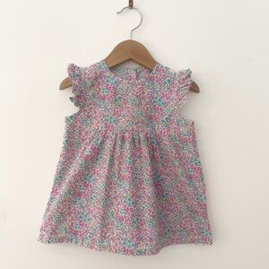 SOUTHERN SUNSHINE KIDS EUC Colorful Floral Print Spring Summer Tunic Blouse